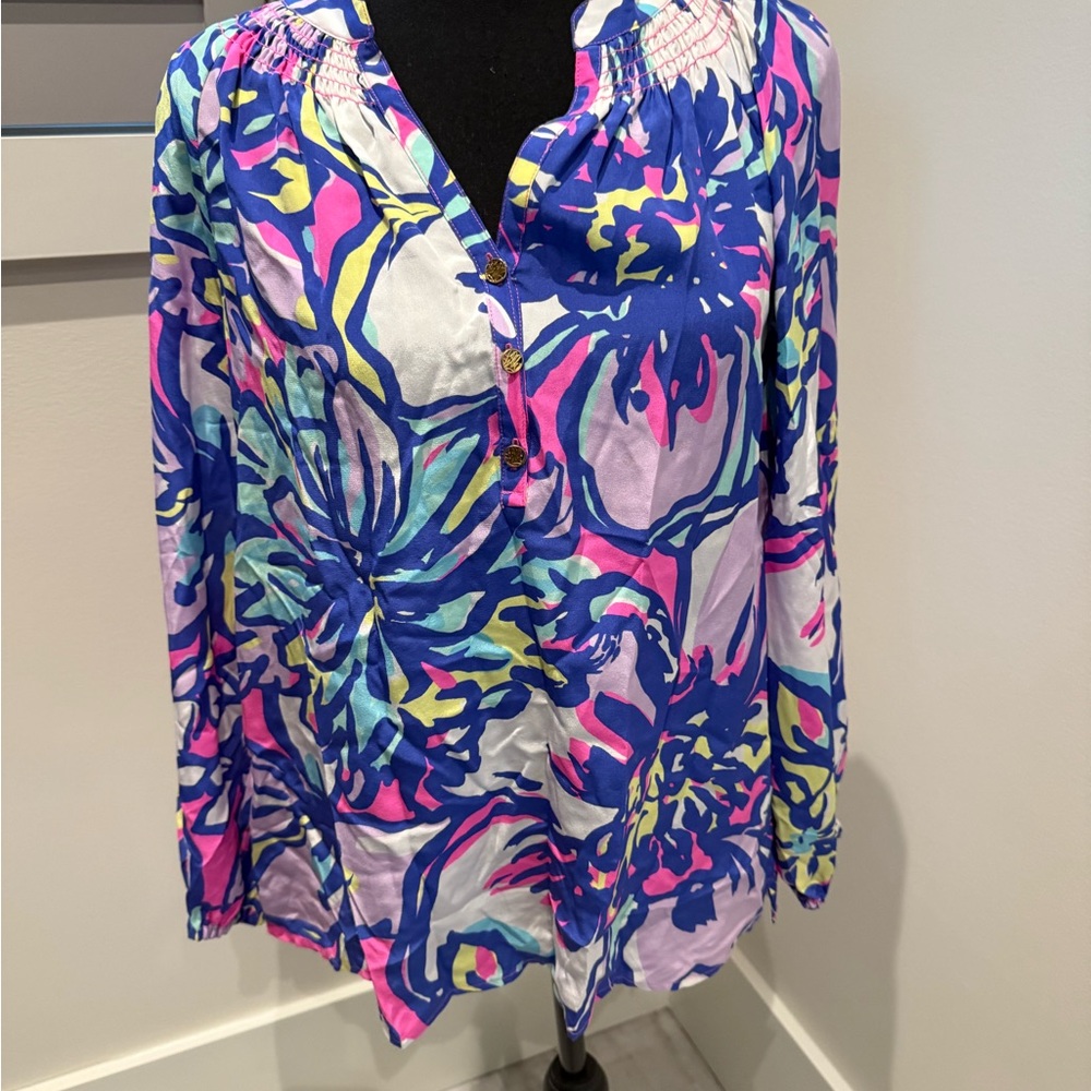 Lilly Pulitzer Multicolor Floral Blouse